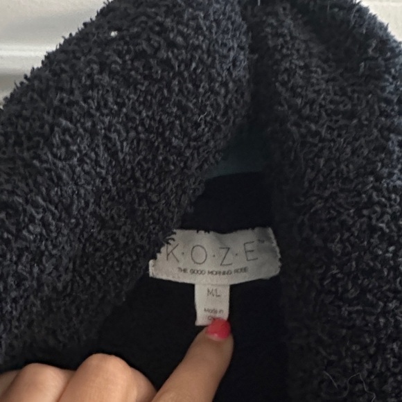 KOZE The Good Morning Robe Plush Women’s M/L Robe Cozy Soft Luxurious - Picture 4 of 7